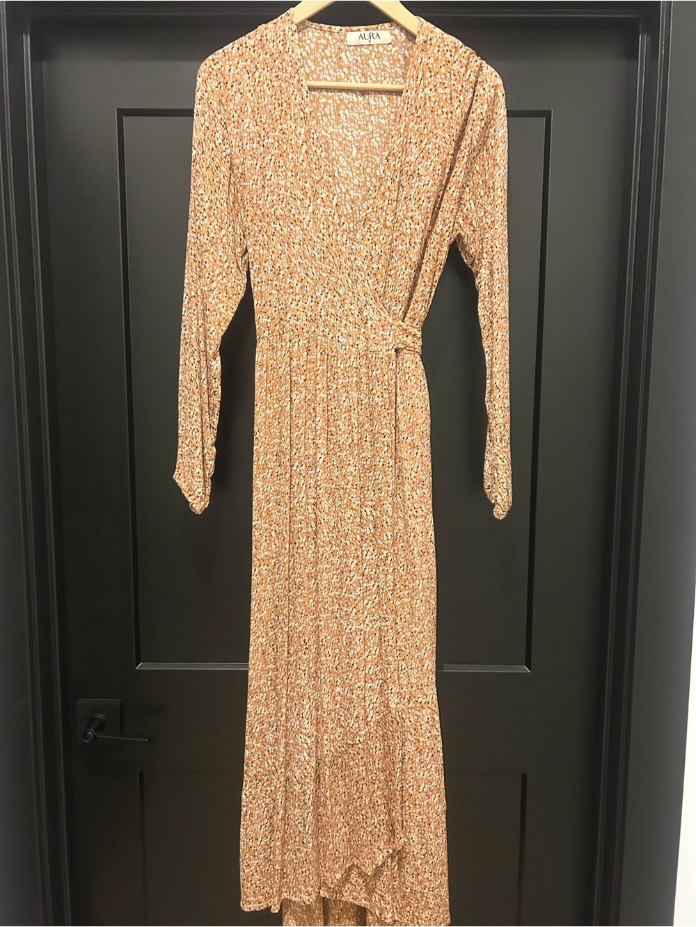 Aura long sleeve fall floral dress size women’s small